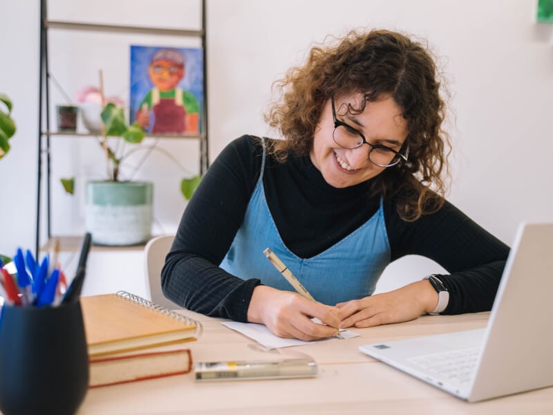 Woman drawing 